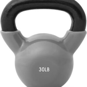 Kettlebell Weights Vinyl Coated Iron - 12 Size Options. 5lbs-50lbs - Coated for Floor and Equipment Protection. Noise Reduction. Ballistic. Core. Weight Training